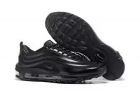 chaussures de course retro nike air max 97 black